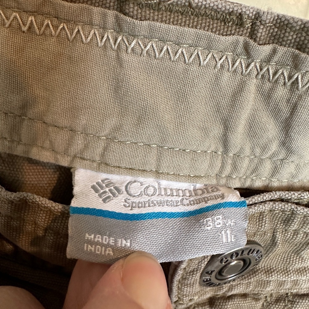 Columbia Cotton Hiking Fishing Outdoor Casual 11" chino‎ shorts, sz 38 - Picture 3 of 7